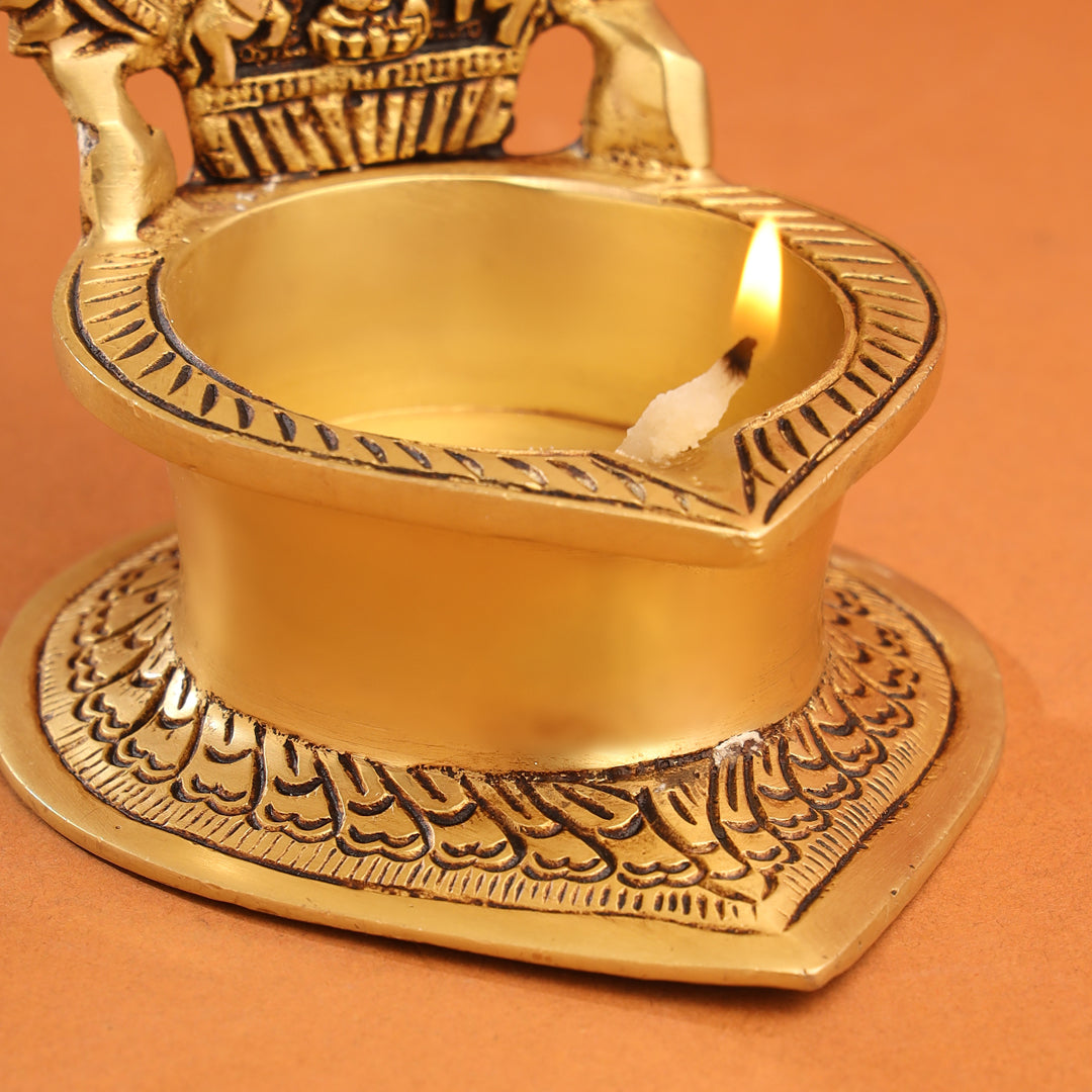 Brass Ashtalakshmi Diya (7 Inch)