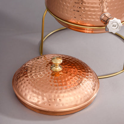 Copper Water Dispenser With Stand (20 Inch)