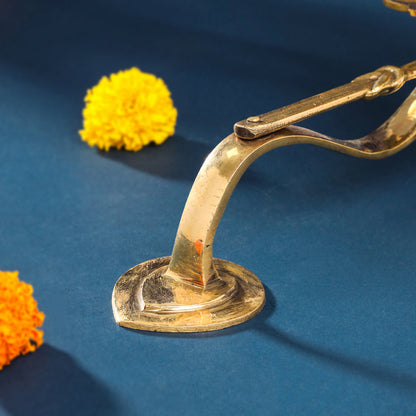 Brass Three Step Deeparadhana Lamp(9.5 Inch)