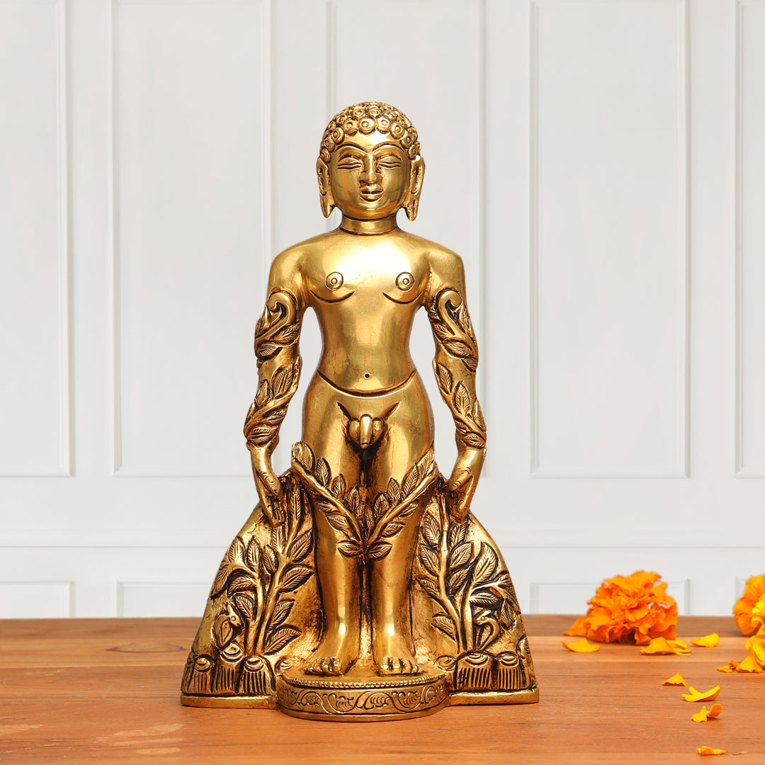 Brass Bahubali Statue (8.5 Inch)