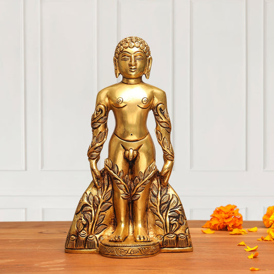 Brass Bahubali Statue (8.5 Inch)