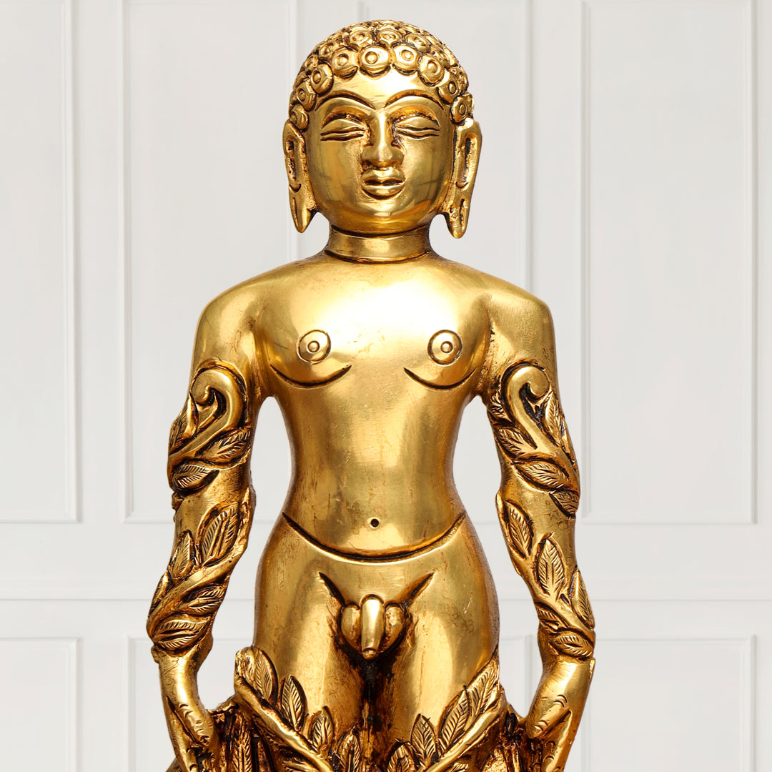 Brass Bahubali Statue (8.5 Inch)