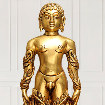 Brass Bahubali Statue (8.5 Inch)
