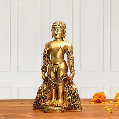 Brass Bahubali Statue (8.5 Inch)