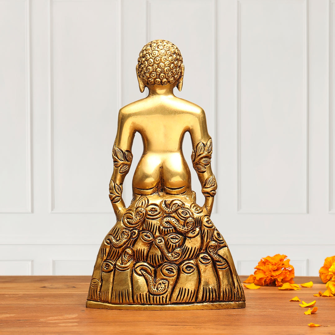 Brass Bahubali Statue (8.5 Inch)