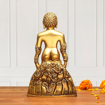 Brass Bahubali Statue (8.5 Inch)