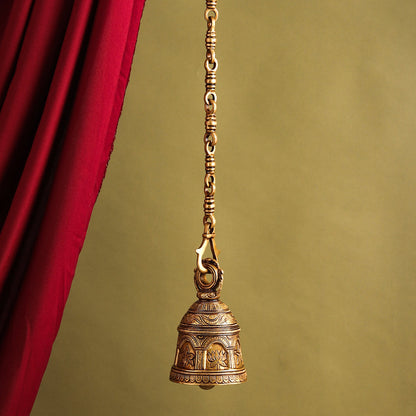 Brass Superfine Wall Hanging Temple Bell (31 Inch)