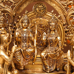 Brass Superfine Majestic Ram Darbar Statue (23 Inch)