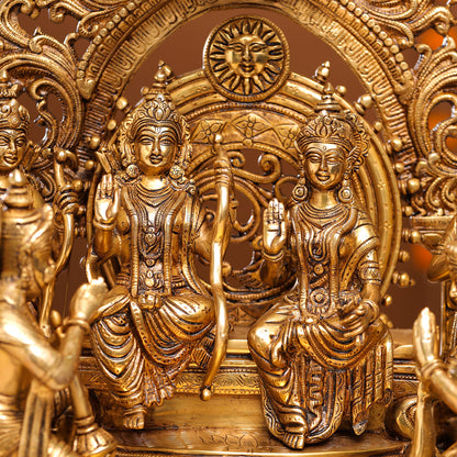 Brass Superfine Majestic Ram Darbar Statue (23 Inch)