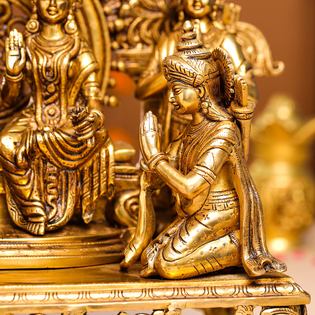 Brass Superfine Majestic Ram Darbar Statue (23 Inch)