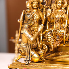Brass Superfine Majestic Ram Darbar Statue (23 Inch)