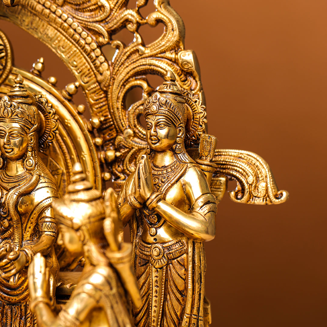 Brass Superfine Majestic Ram Darbar Statue (23 Inch)