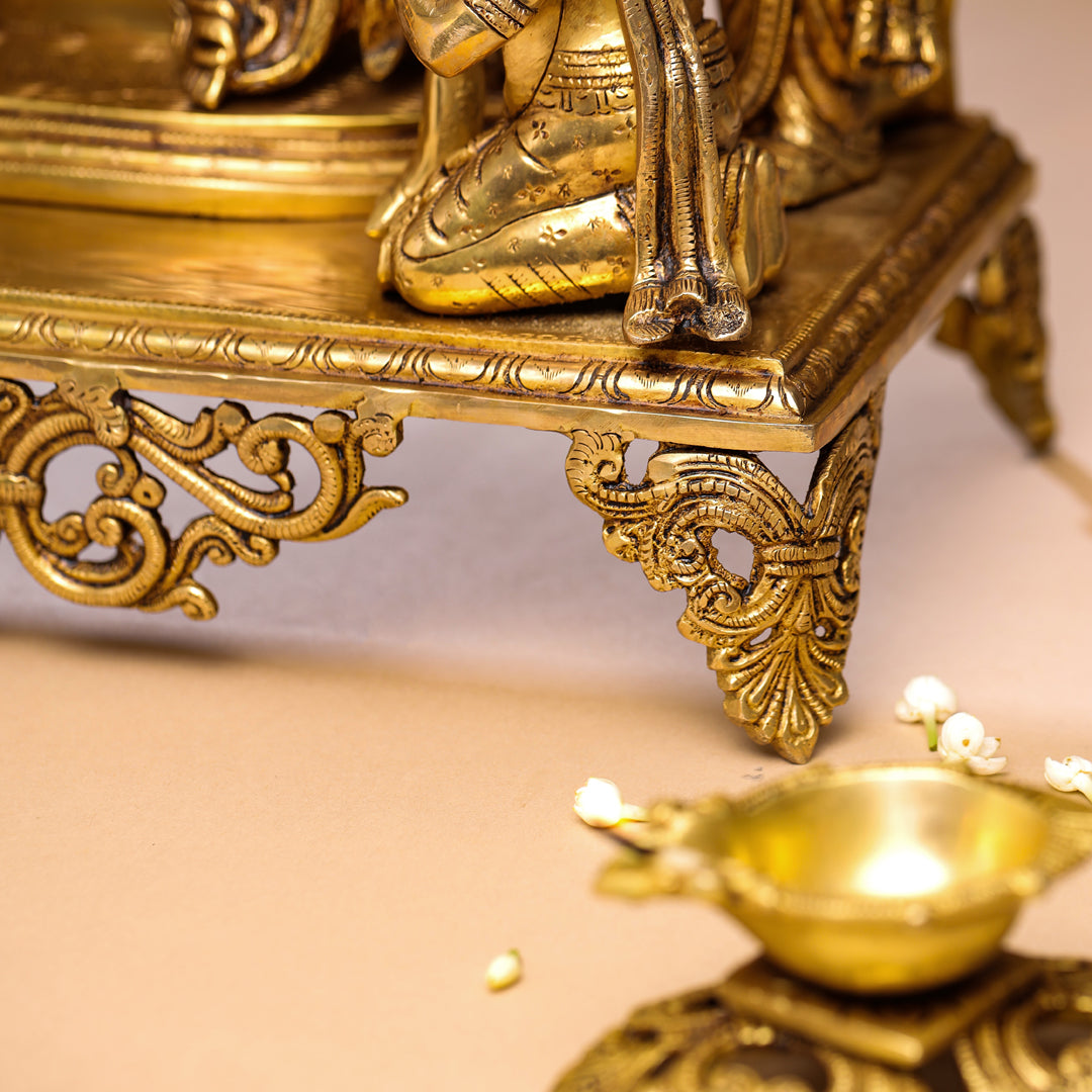 Brass Superfine Majestic Ram Darbar Statue (23 Inch)