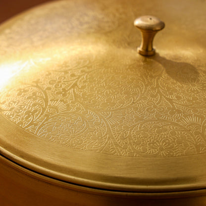 Brass Roti/Chapati box (4.5 Inch)