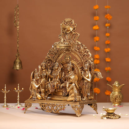 Brass Superfine Majestic Ram Darbar Statue (23 Inch)