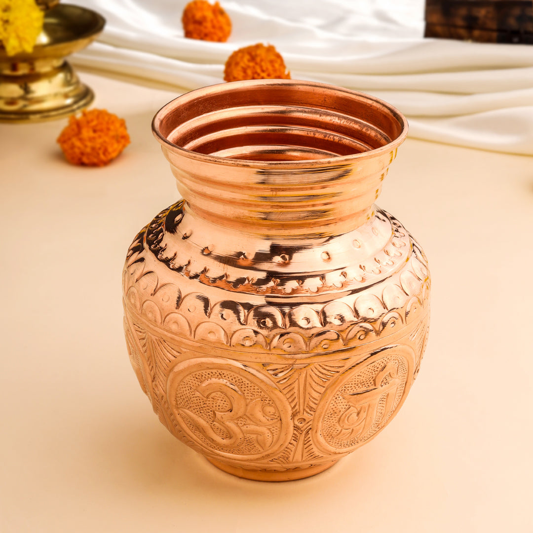 Copper Ashtalakshmi Pooja Kalash