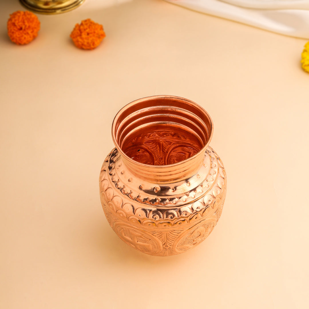 Copper Ashtalakshmi Pooja Kalash