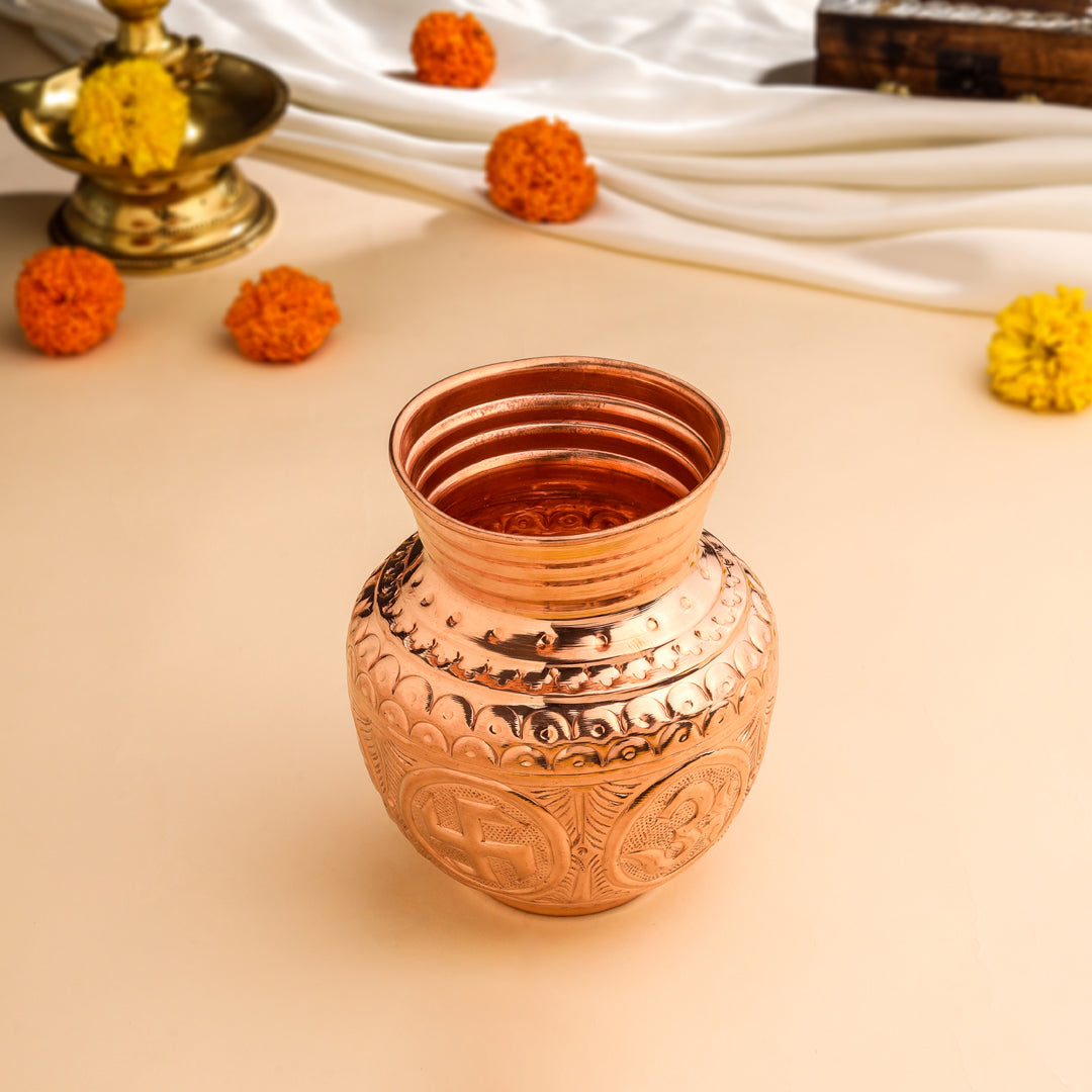Copper Ashtalakshmi Pooja Kalash