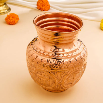 Copper Ashtalakshmi Pooja Kalash