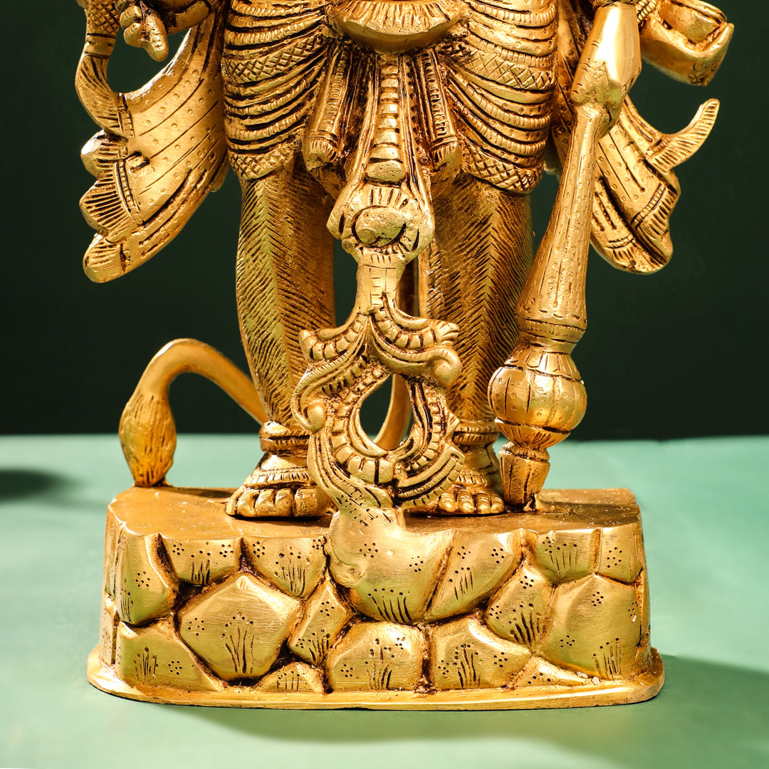 Brass Panchmukhi Hanuman Idol (18 Inch)