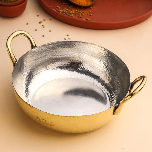 Brass Kadhai Set Of Three