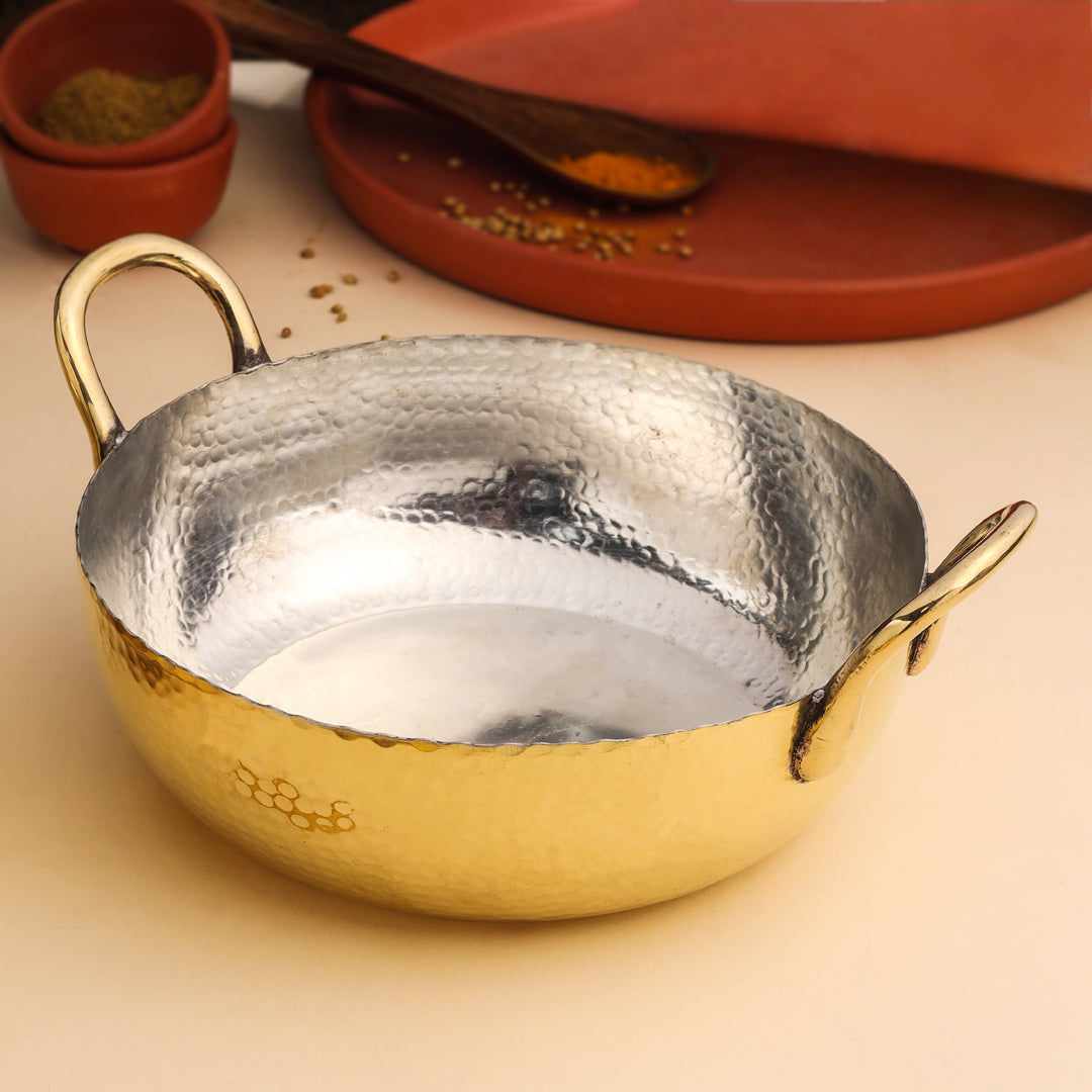 Brass Kadhai Set Of Three