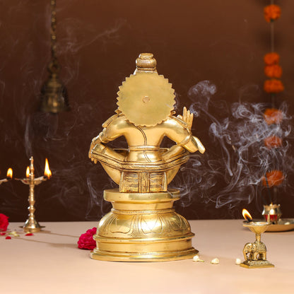 Brass Lord Ayyappa/Ayyappan Idol (14 Inch)