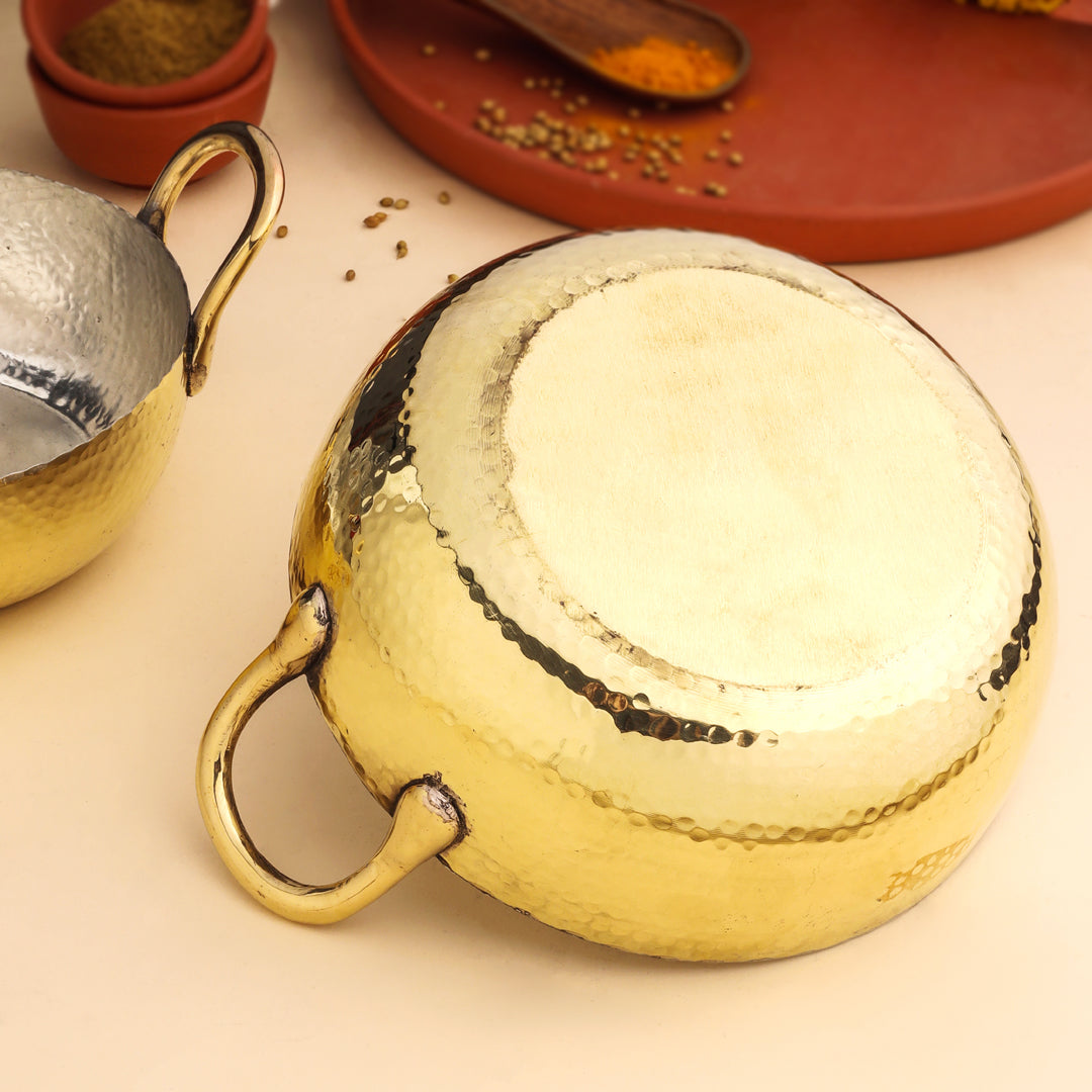 Brass Kadhai Set Of Three