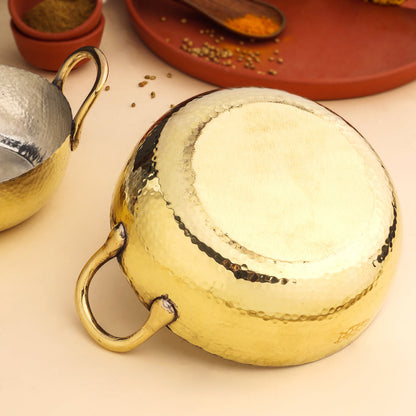 Brass Kadhai Set Of Three