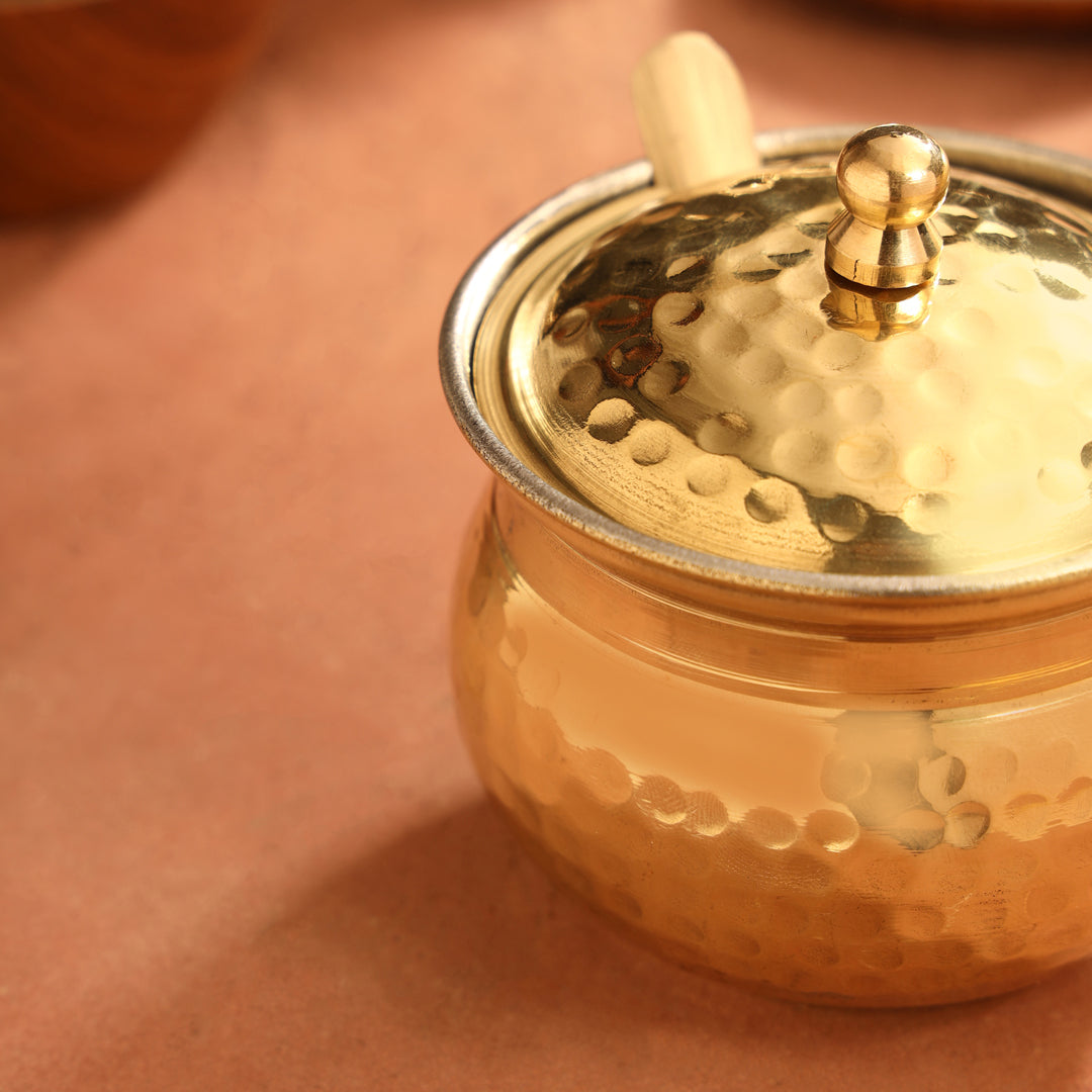 Brass Ghee Pot (3.5 Inch)