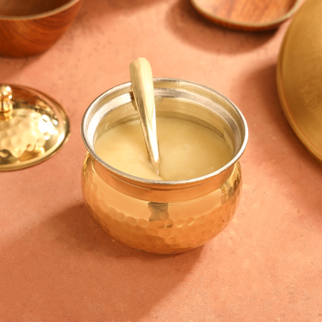 Brass Ghee Pot (3.5 Inch)
