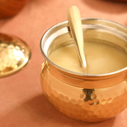 Brass Ghee Pot (3.5 Inch)
