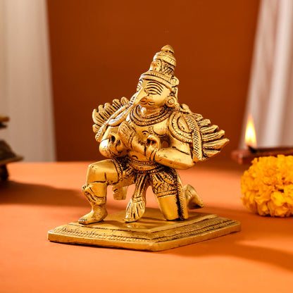 Brass Sitting Garuda Idol (5 Inch)
