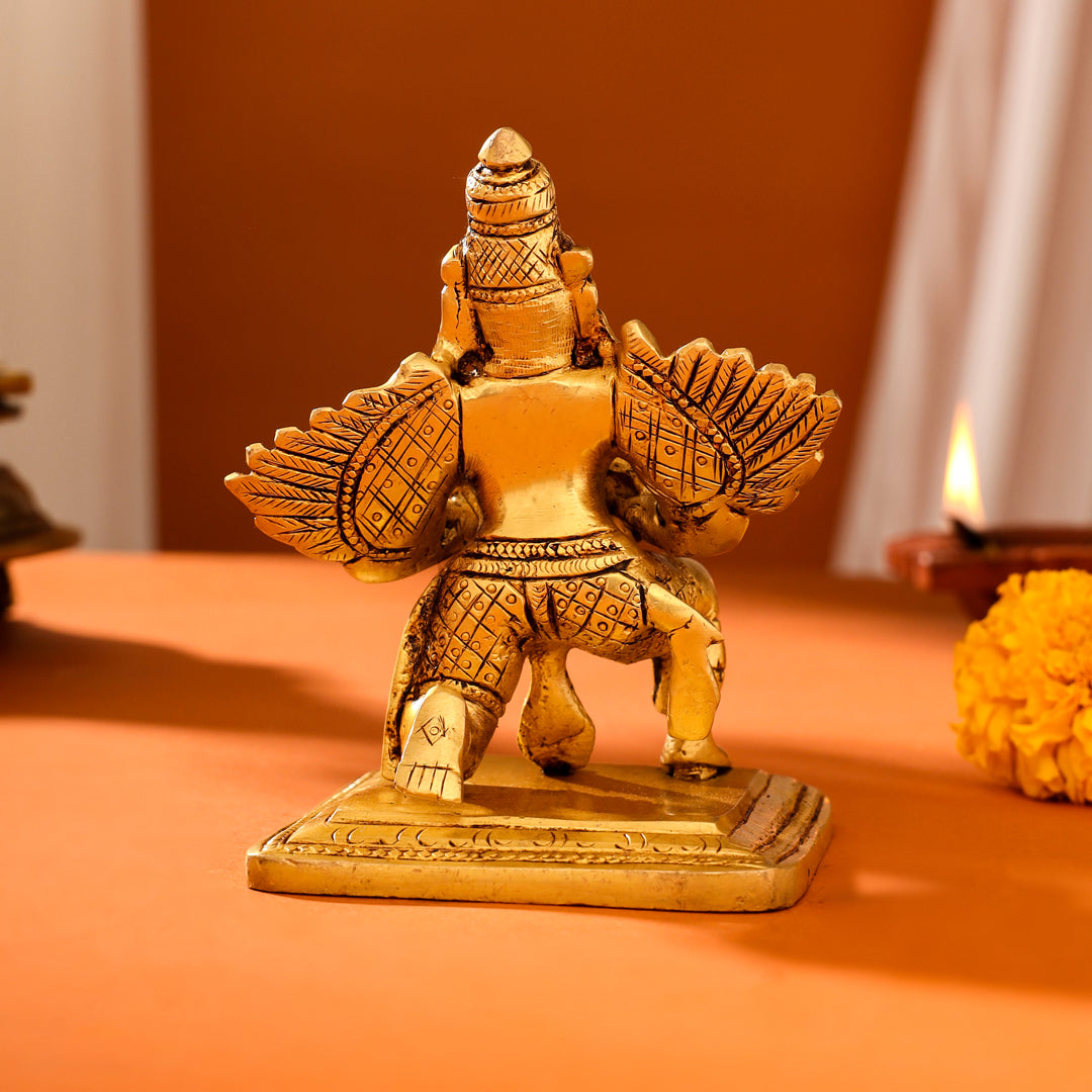 Brass Sitting Garuda Idol (5 Inch)