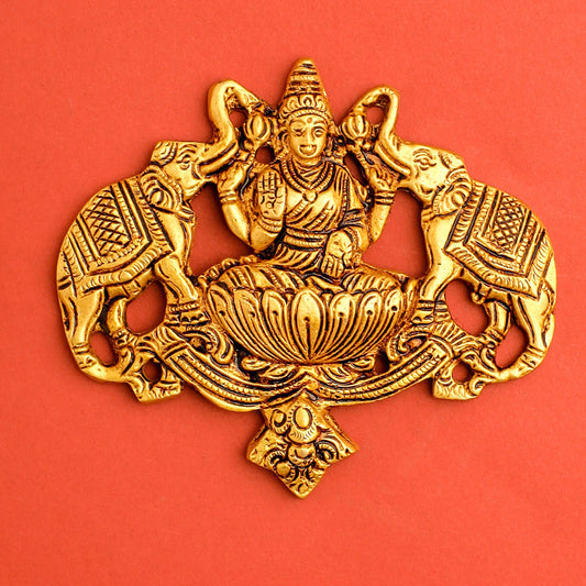 Brass Ashtalakshmi Hanging Plates Set (3.5 Inch)
