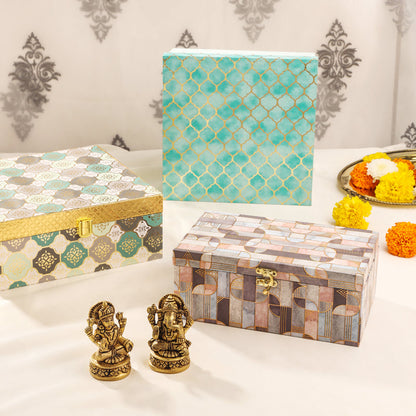 Brass Ganesha & Lakshmi Idol Corporate Festive Hamper