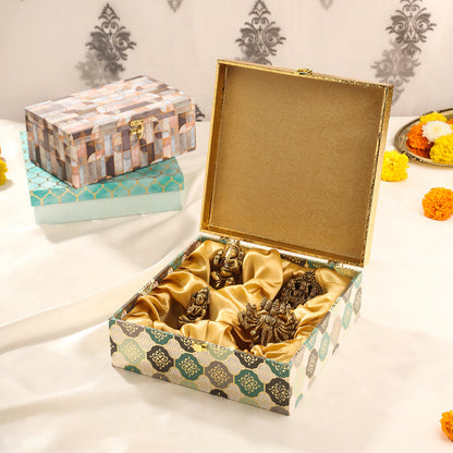 Brass Ganesha , Ram Darbar, Shiva & Hanuman Idol House Warming Gift Hamper