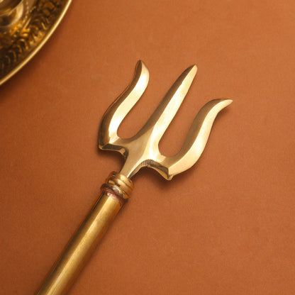 Brass Shiva Trishul (23 Inch)