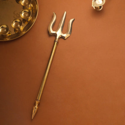 Brass Shiva Trishul (23 Inch)