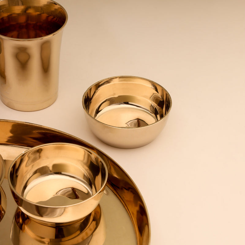 Kansa Thali/Dinner Set (1.9 Kg)