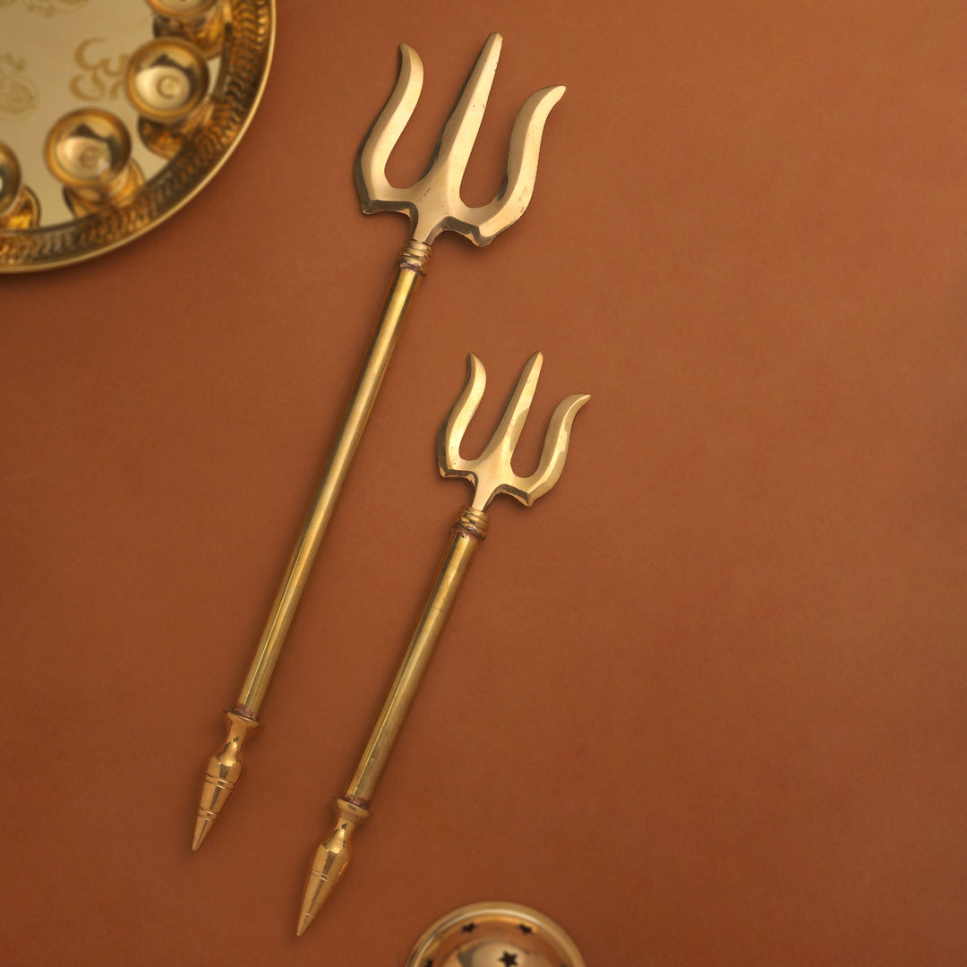 Brass Shiva Trishul (23 Inch)