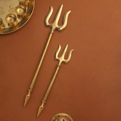 Brass Shiva Trishul (23 Inch)
