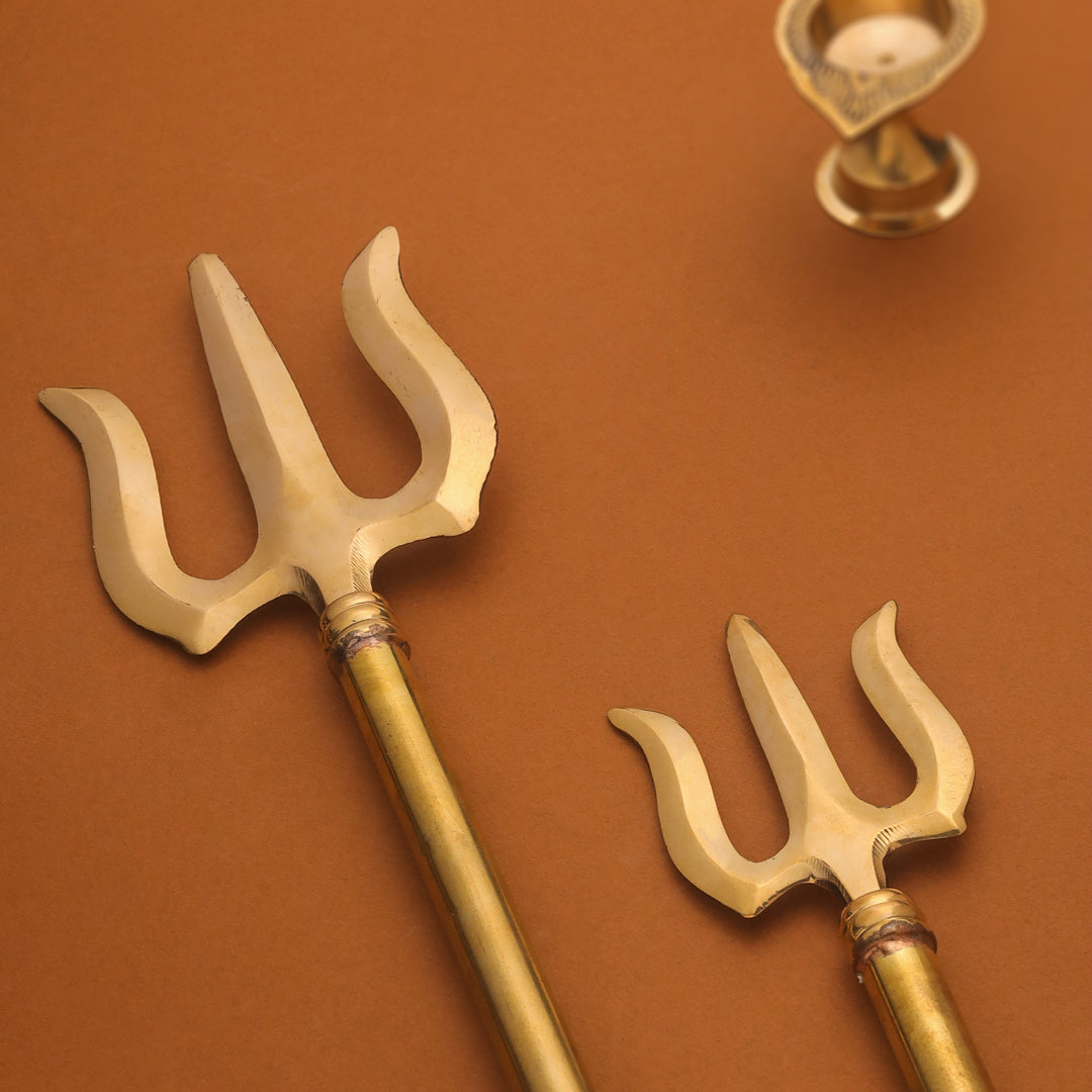 Brass Shiva Trishul (23 Inch)