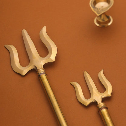 Brass Shiva Trishul (23 Inch)