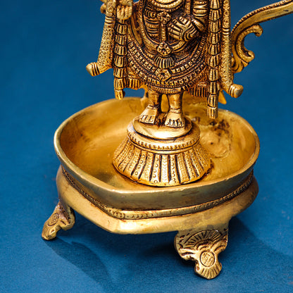 Brass Tirupati Balaji/Venkateshwar Diya/Lamp (11 Inch)