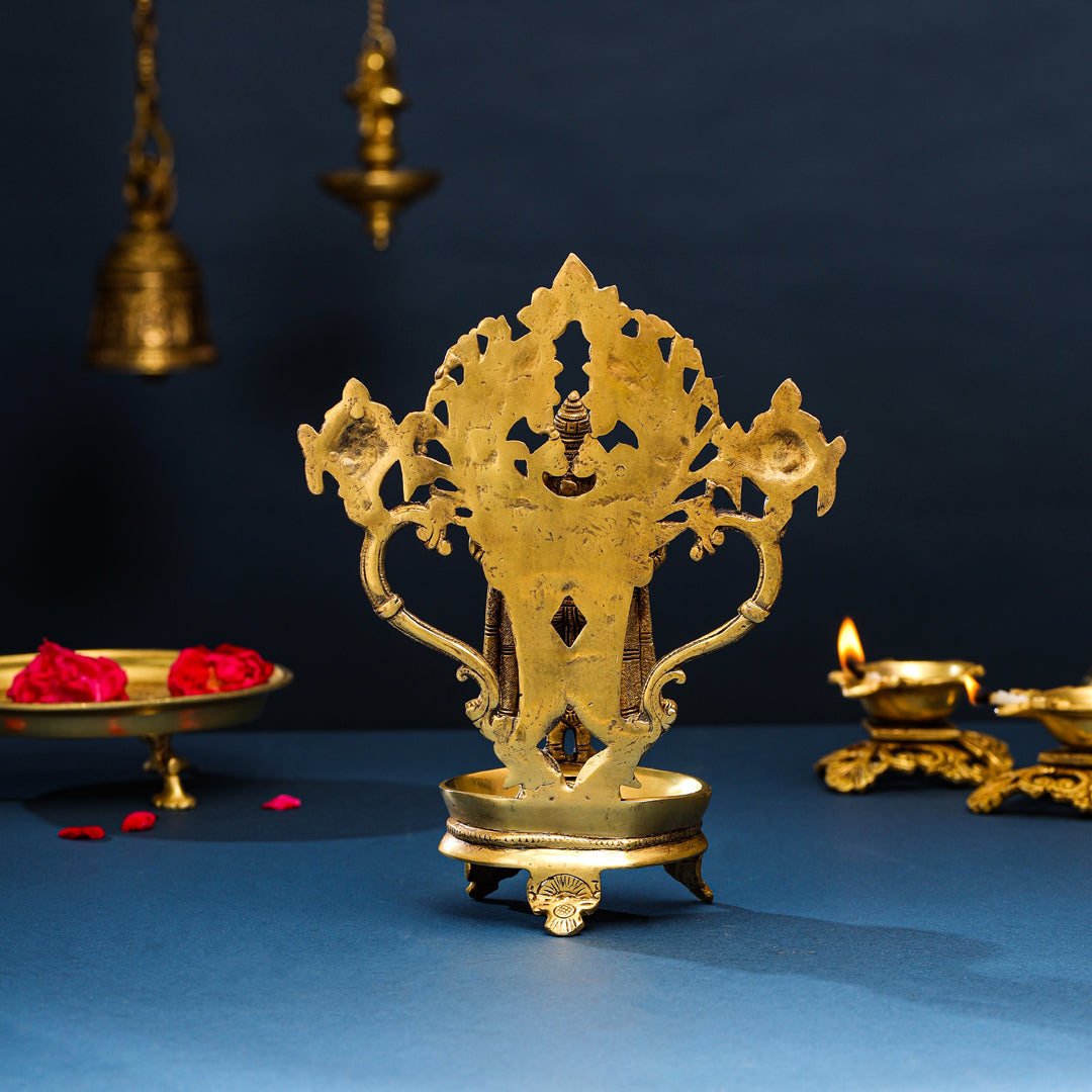 Brass Tirupati Balaji/Venkateshwar Diya/Lamp (11 Inch)