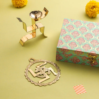 Brass Swastik Gift Hamper