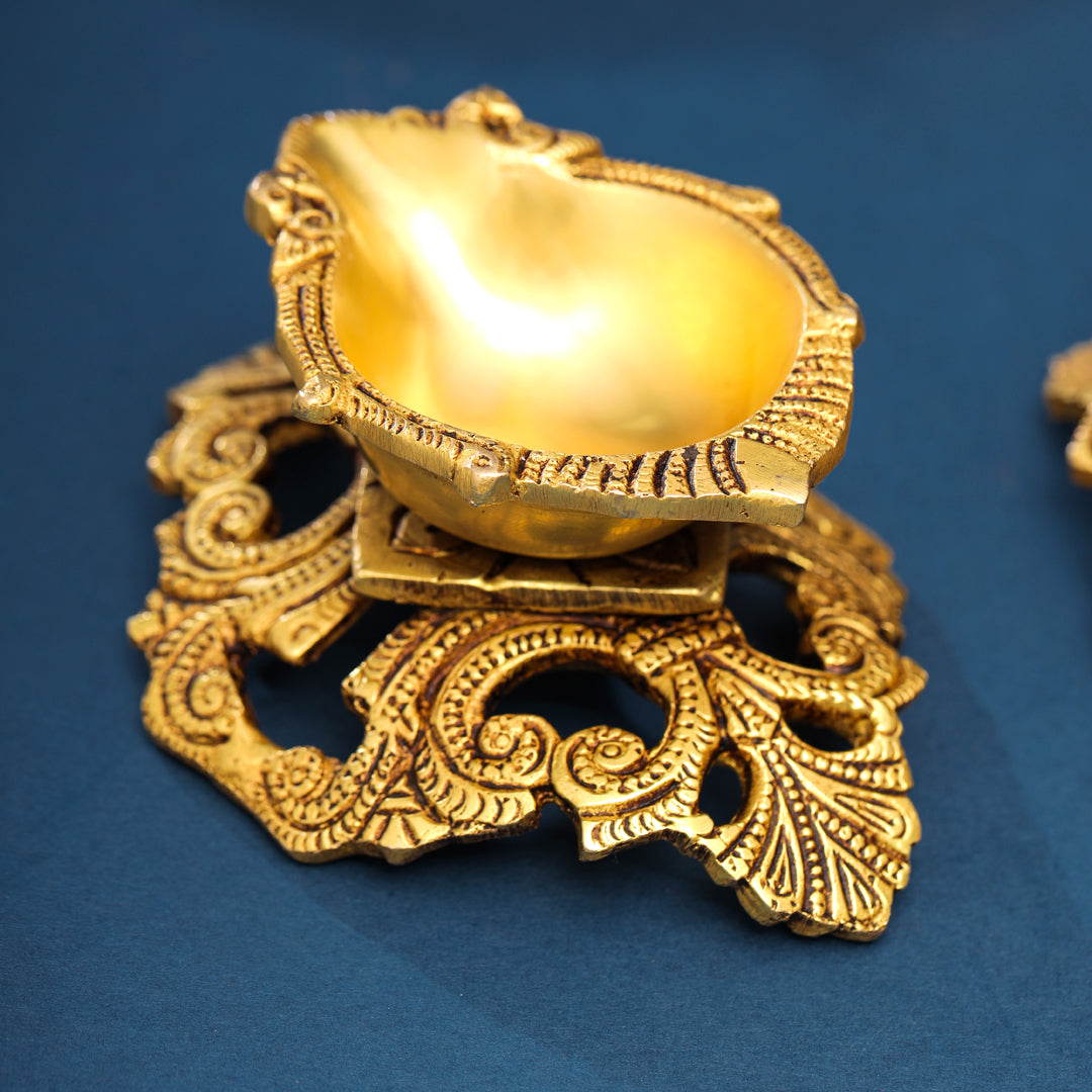 Brass Oil Diya Pair (2.5 Inch)