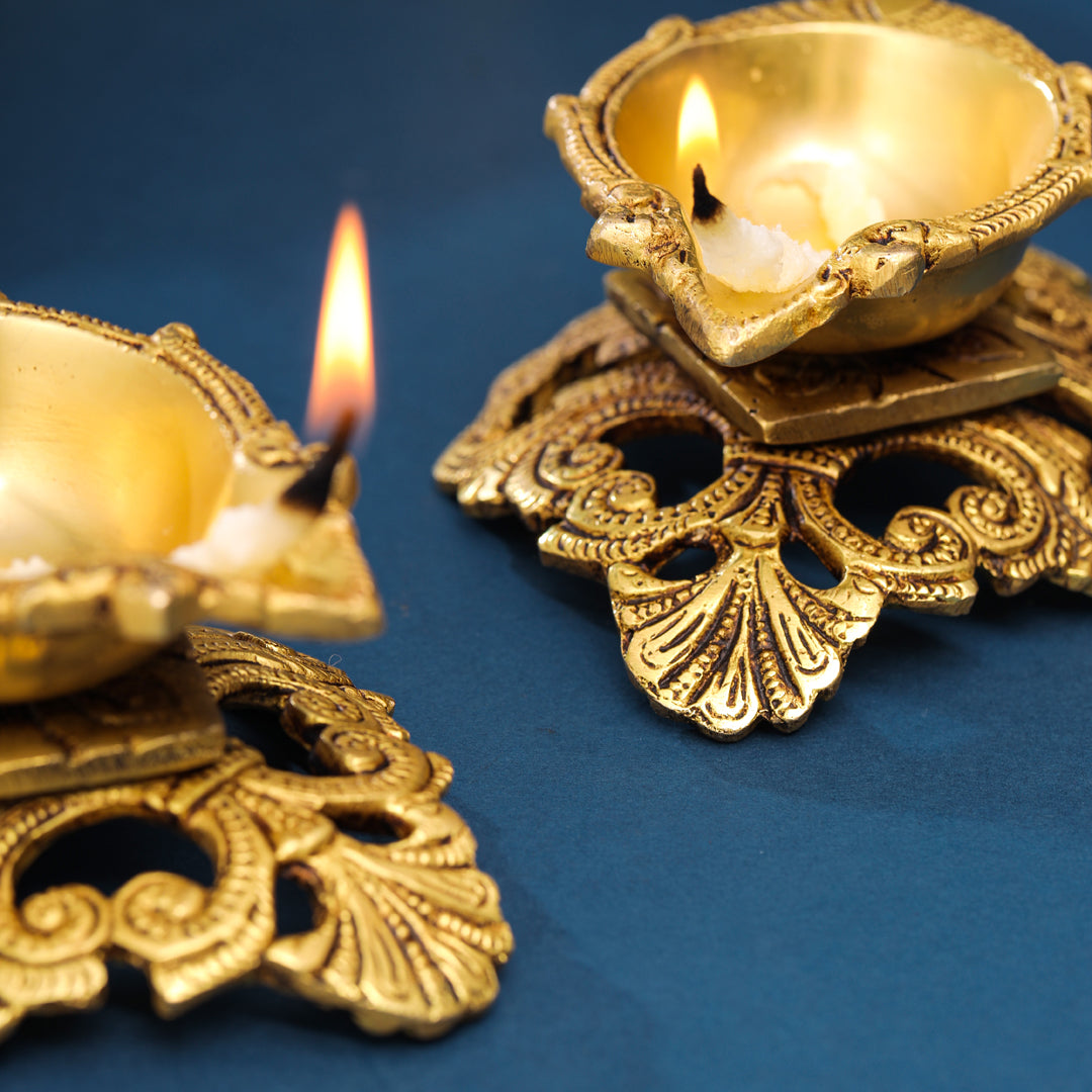 Brass Oil Diya Pair (2.5 Inch)