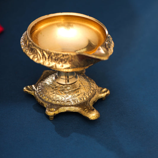 Brass Tortoise Kuber Diya (2.2 Inch)